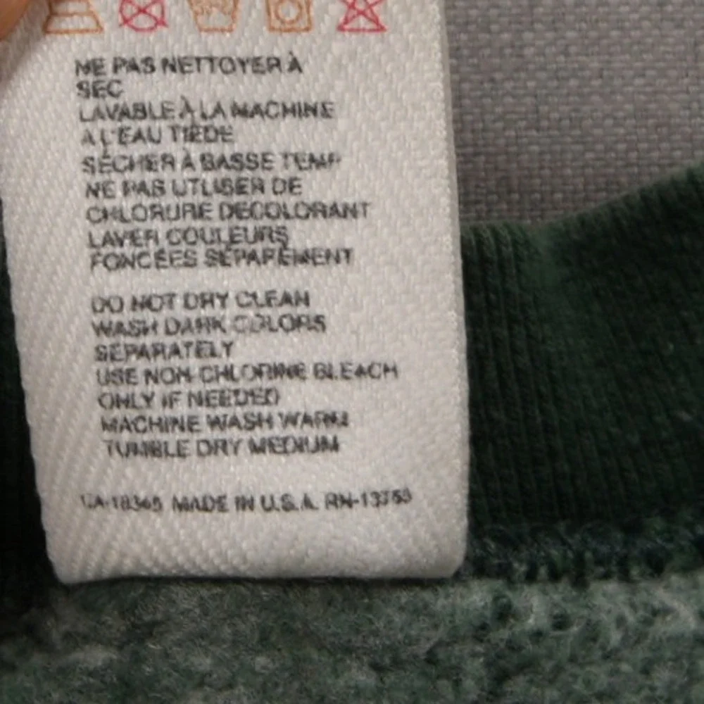 Vintage USA Black Green Munsingwear Super Cotton Crewneck Men Sweatshirt XXL